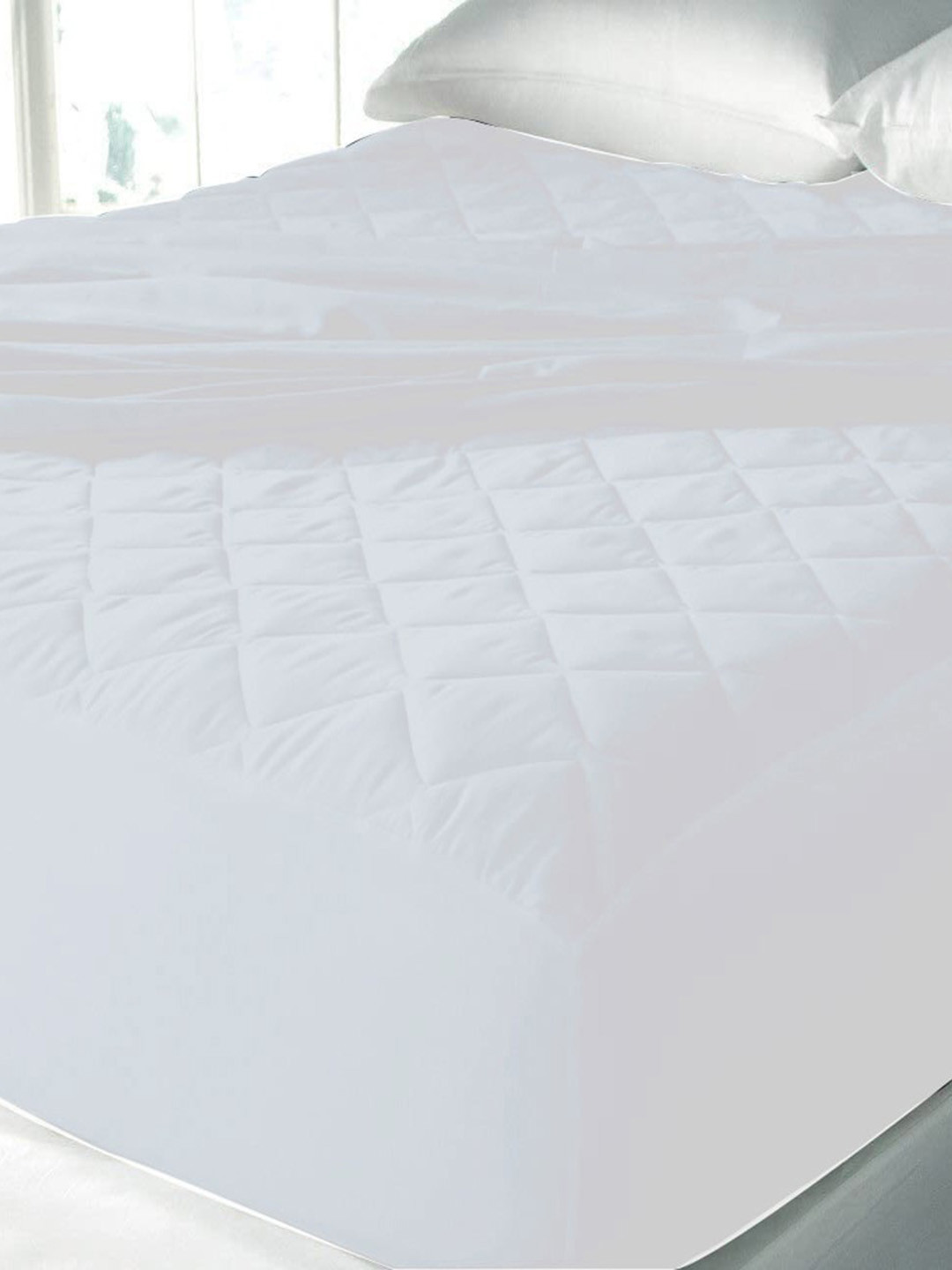 Buy Adbeni White Quilted 300 GSM Cotton Single Bed Waterproof Mattress
