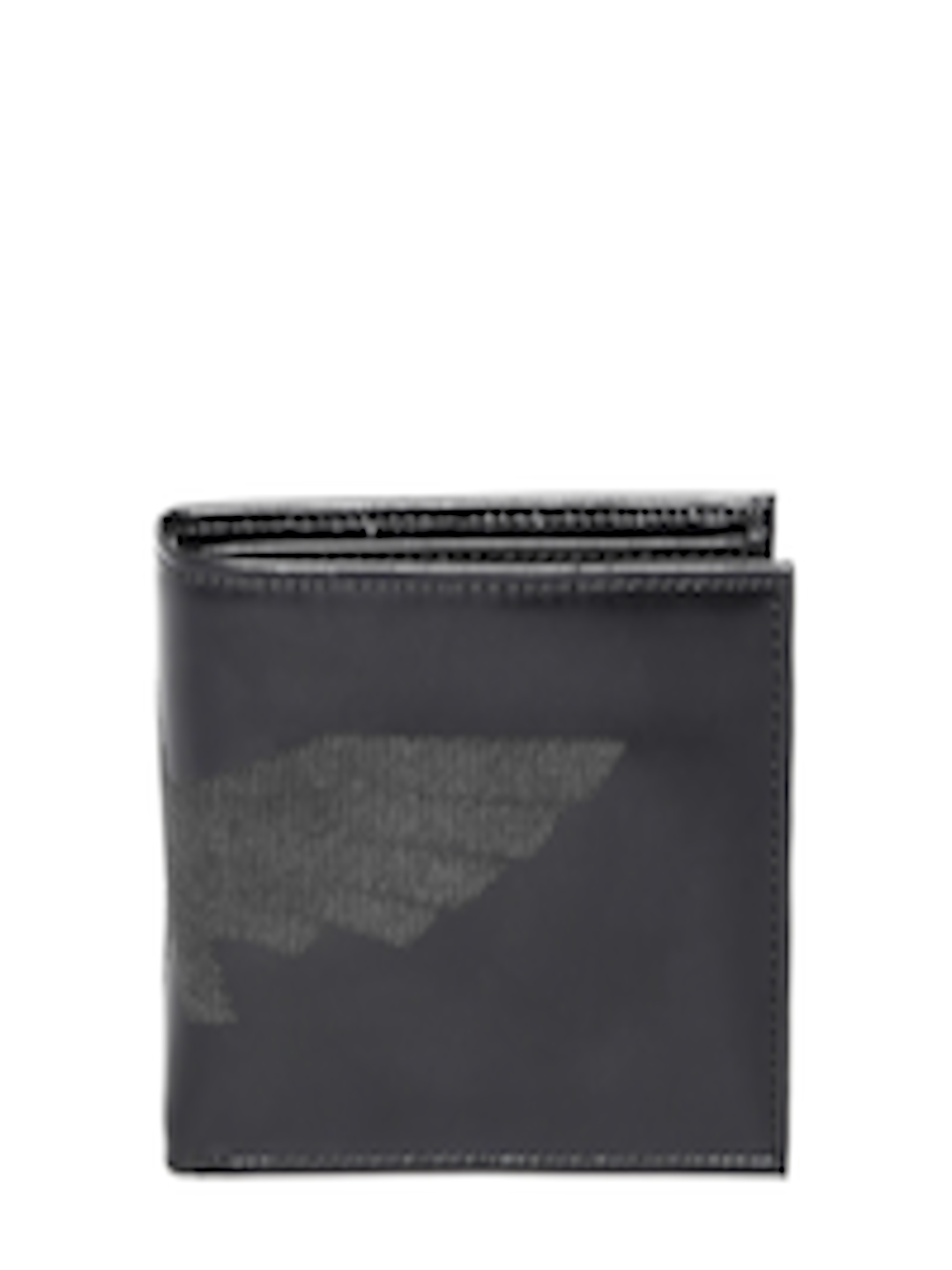 Buy Park Avenue Men Black Leather Self Design Two Fold Wallet - Wallets ...