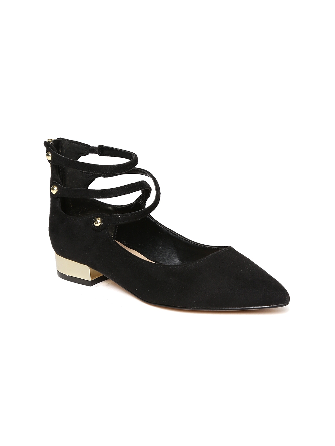 Buy ALDO Women Black Mid Top Solid Ballerinas - Flats for Women 2470333 ...