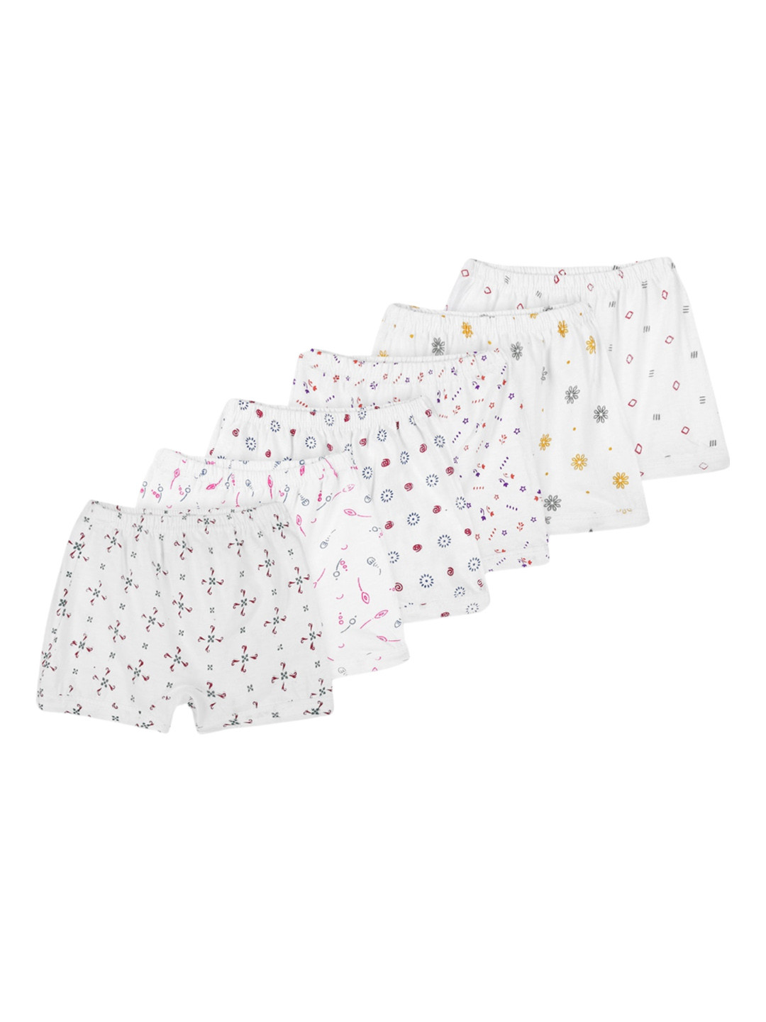Buy BAESD Infants Pack Of 6 Printed Pure Cotton Boy Short Briefs