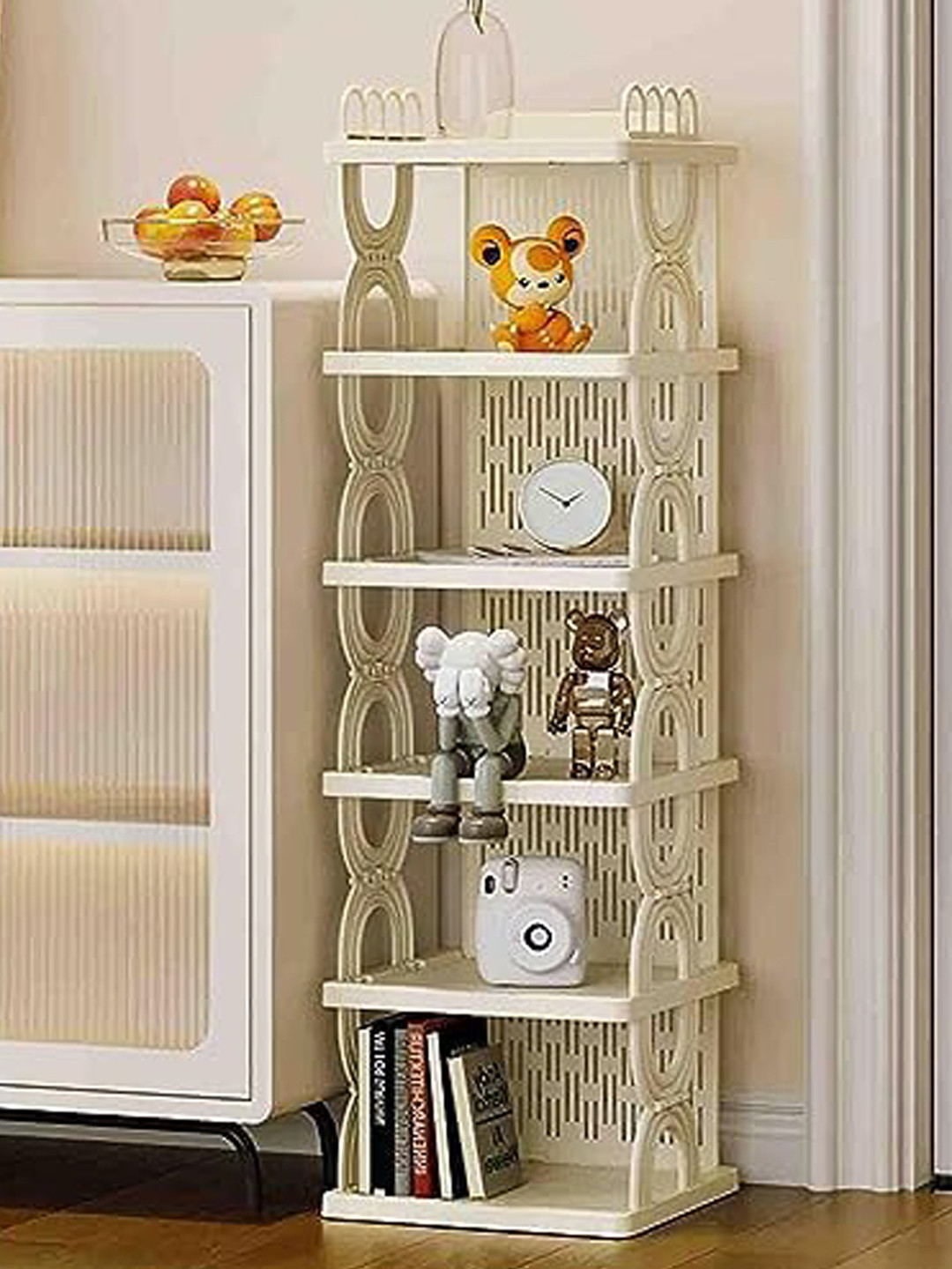 Buy HOUSE OF QUIRK Beige 5 Tier Shoe Rack Racks And Wardrobes for