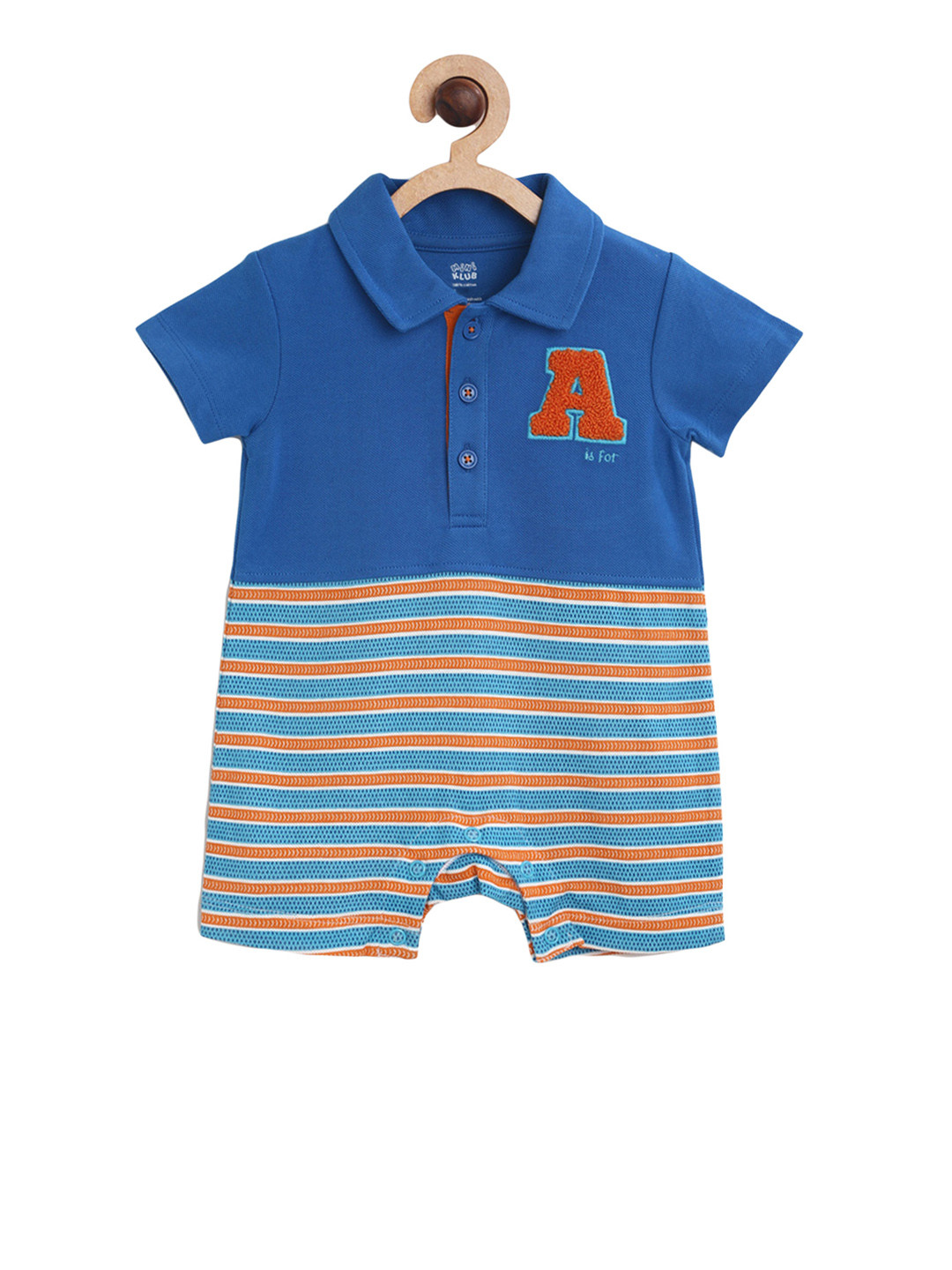 Buy MINI KLUB Boys Blue Printed Romper Rompers for Boys 2471973 Myntra