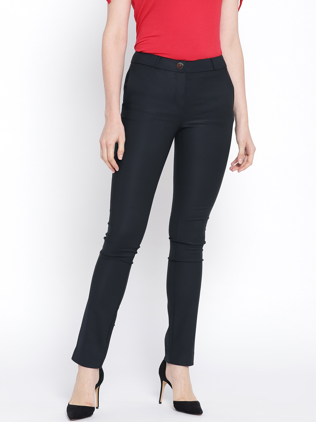 navy blue formal trousers ladies