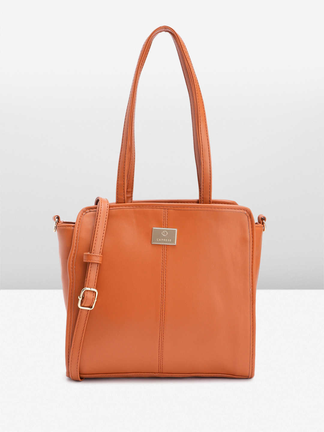 Buy Caprese Solid Structured Shoulder Bag Handbags for Women 24735666