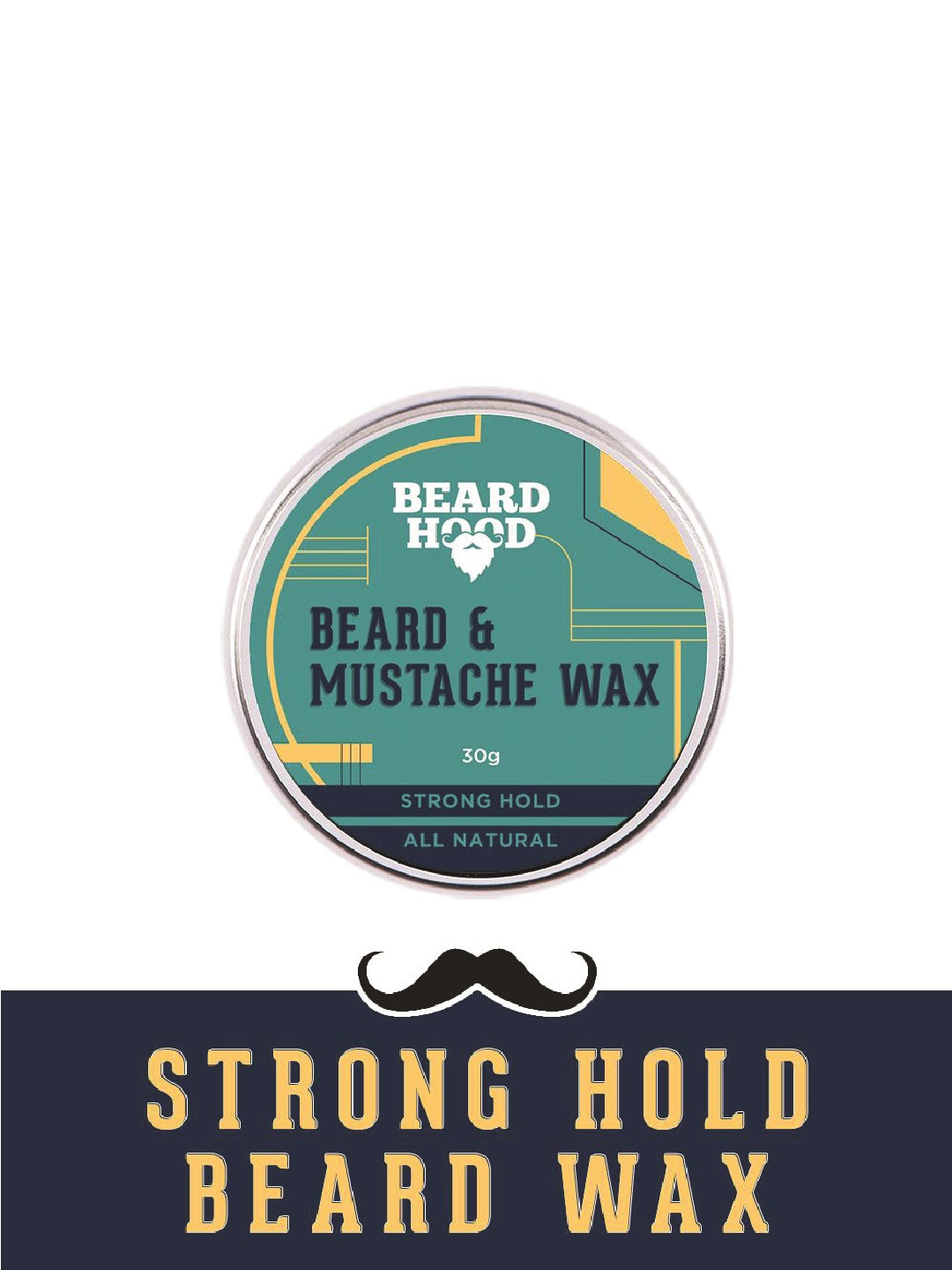 Buy Beardhood All Natural Mustache And Beard Wax For Strong Hold