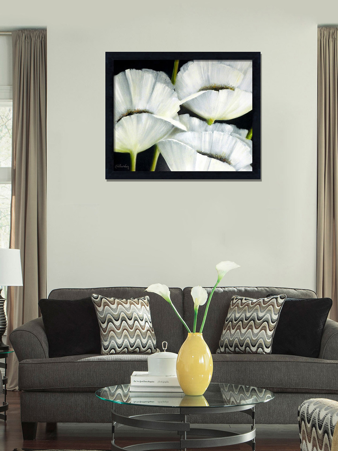 Buy Elegant Arts & Frames White & Black Wall Art Wall Art for Unisex