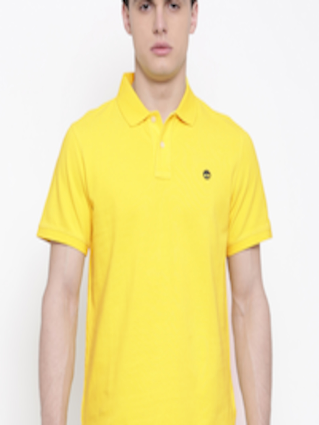 Buy Timberland Men Yellow Solid Polo T Shirt - Tshirts for Men 2474976 ...