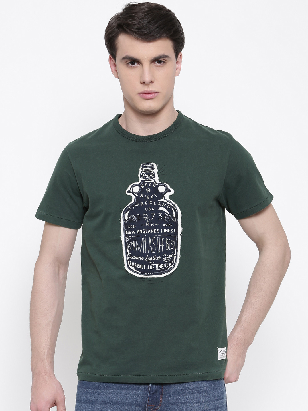 Timberland Black Organic Cotton Men T-Shirt main image 1