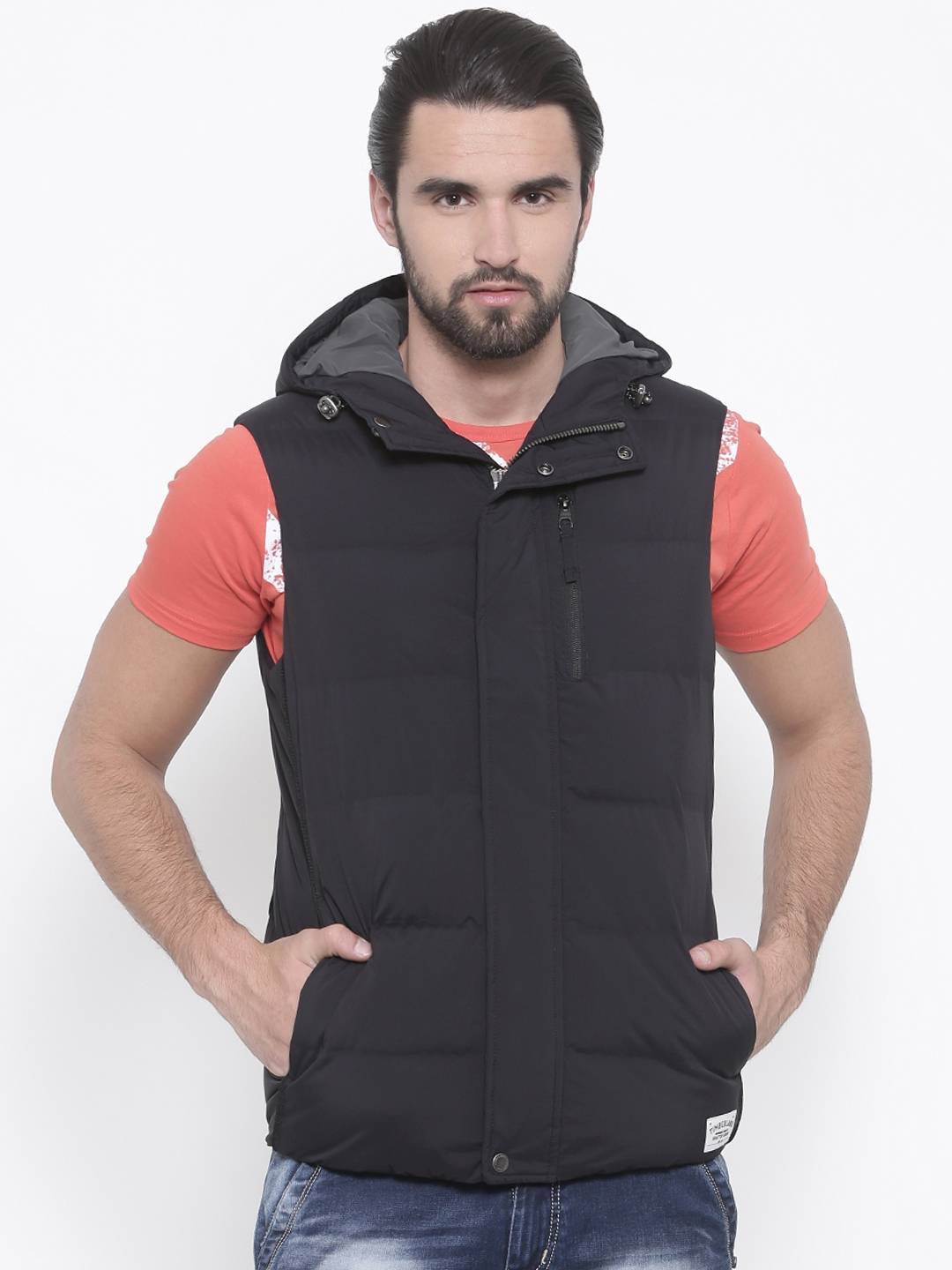 Buy Timberland Men Black Solid Puffer Jacket - Jackets for Men 2475029 ...