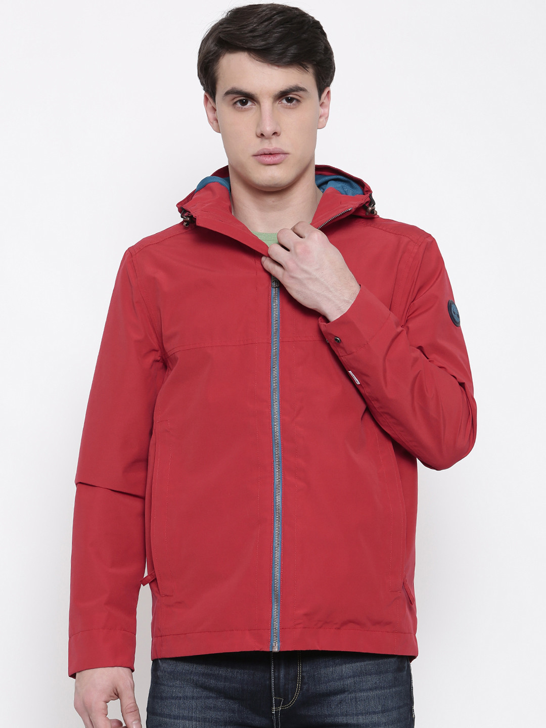 Buy Timberland Men Red Solid Tailored Jacket Jackets for Men 2475032