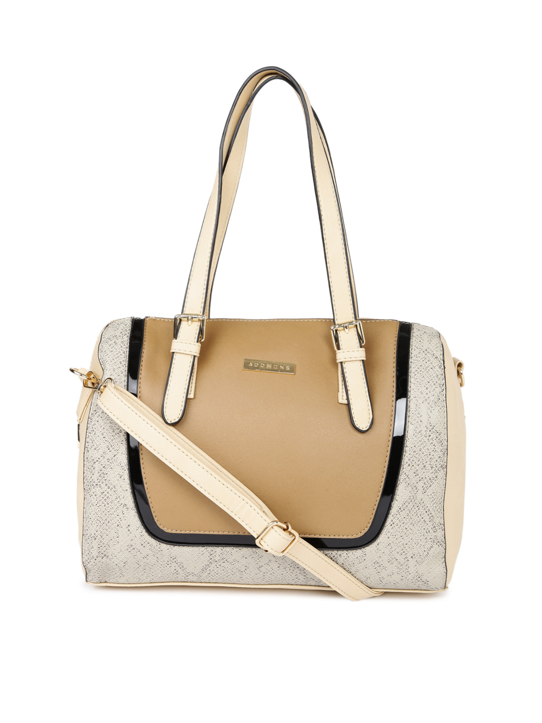 Buy Addons Beige Textured Shoulder Bag Handbags for Women 2475315 Myntra