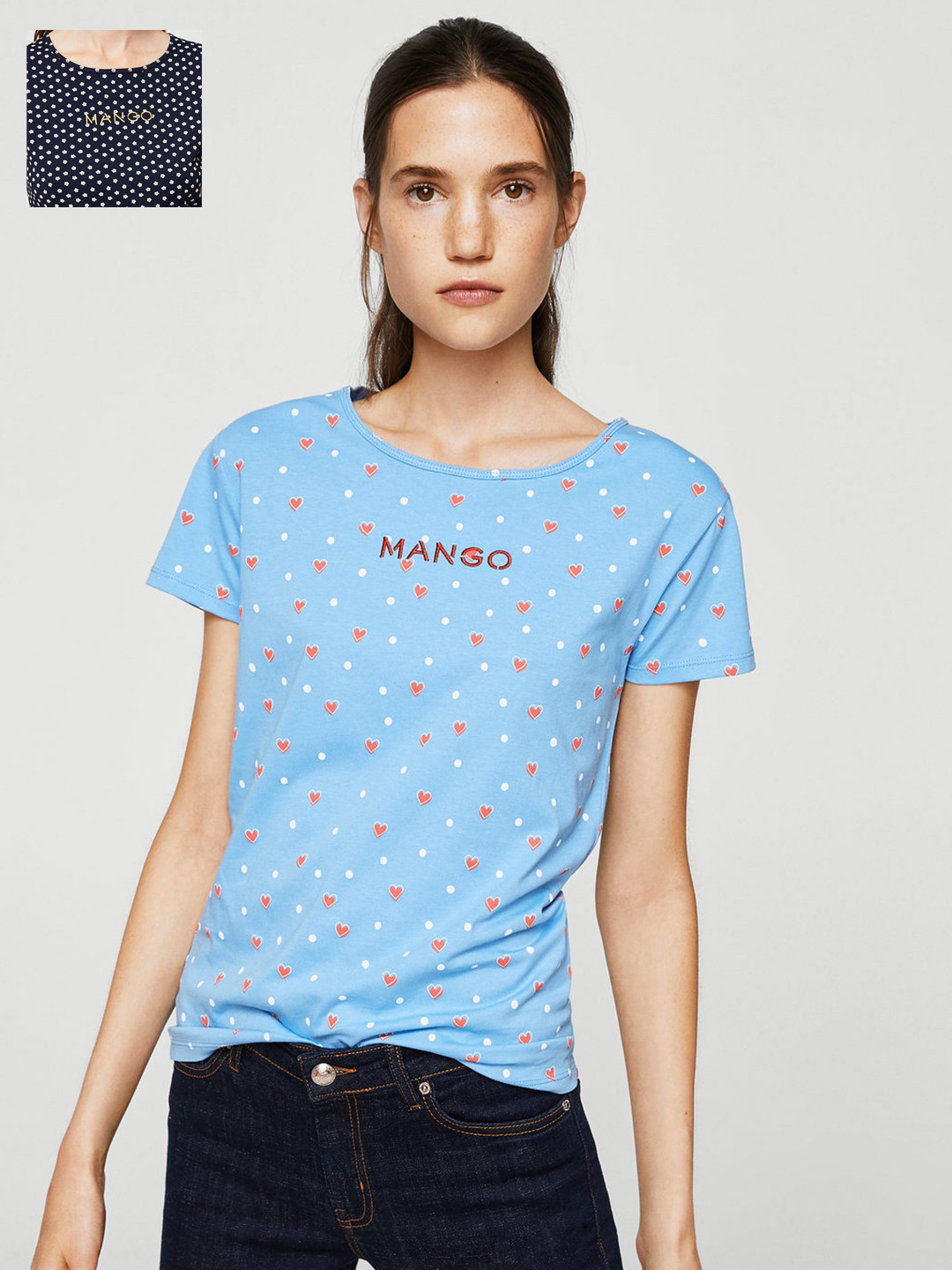Buy MANGO Women Pack Of 2 Printed T Shirts Tshirts for Women 2476191