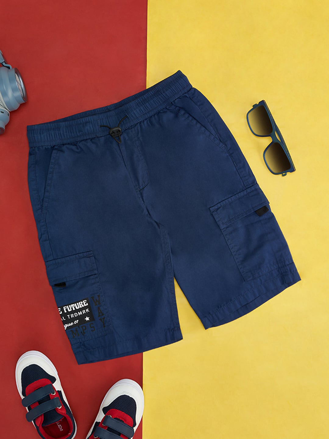 Kan Can Mid Rise Boy Fit Shorts
