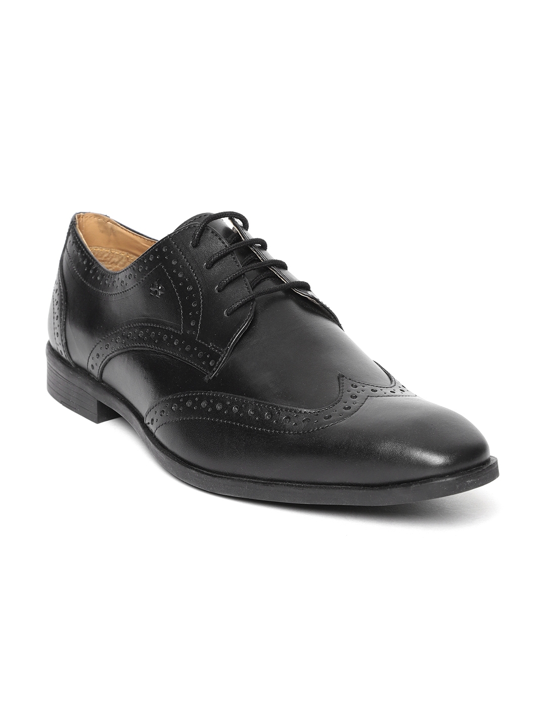 Buy Arrow Men Black Genuine Leather Formal Brogues - Formal Shoes for ...