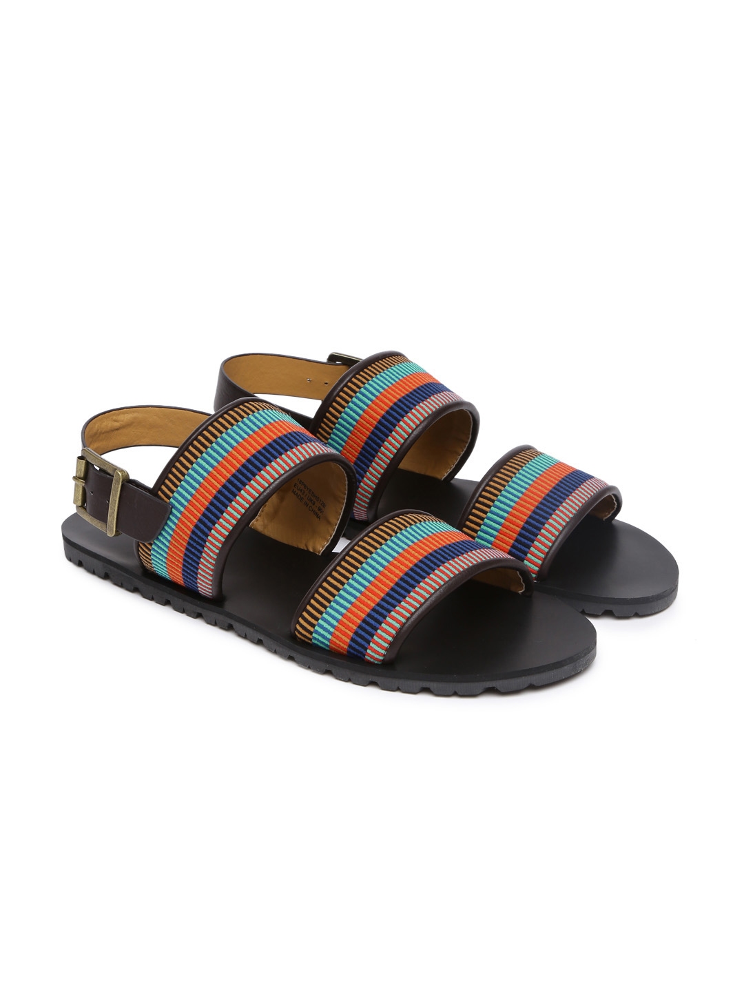united colors of benetton men's leather sandals and floaters