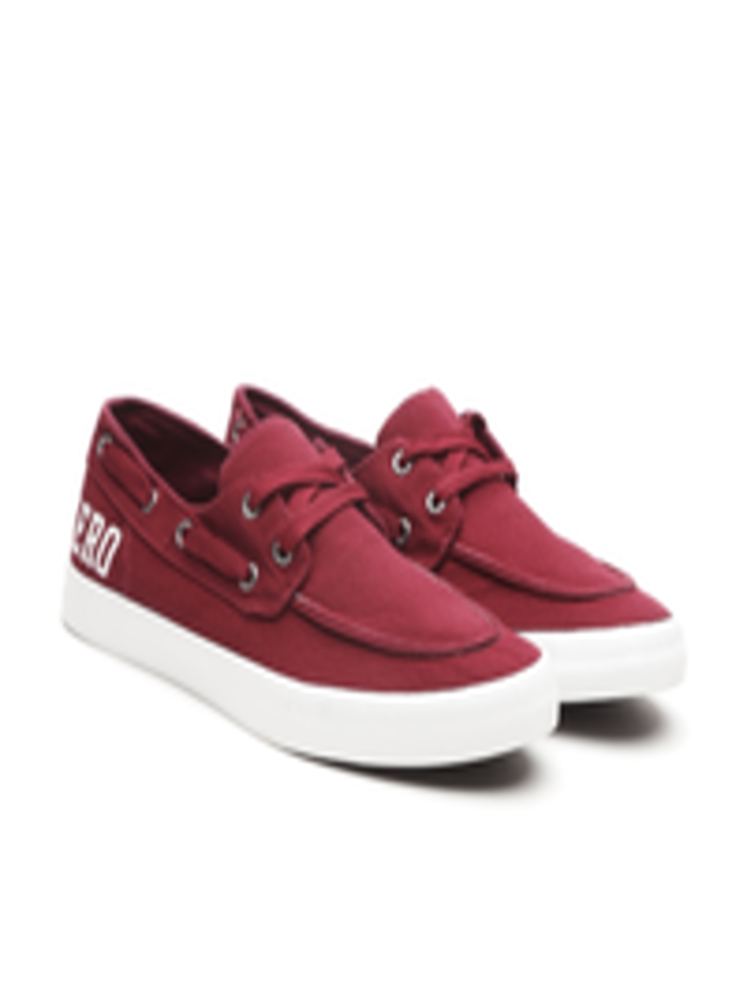 Buy Aeropostale Men Maroon Boat Shoes Casual Shoes for