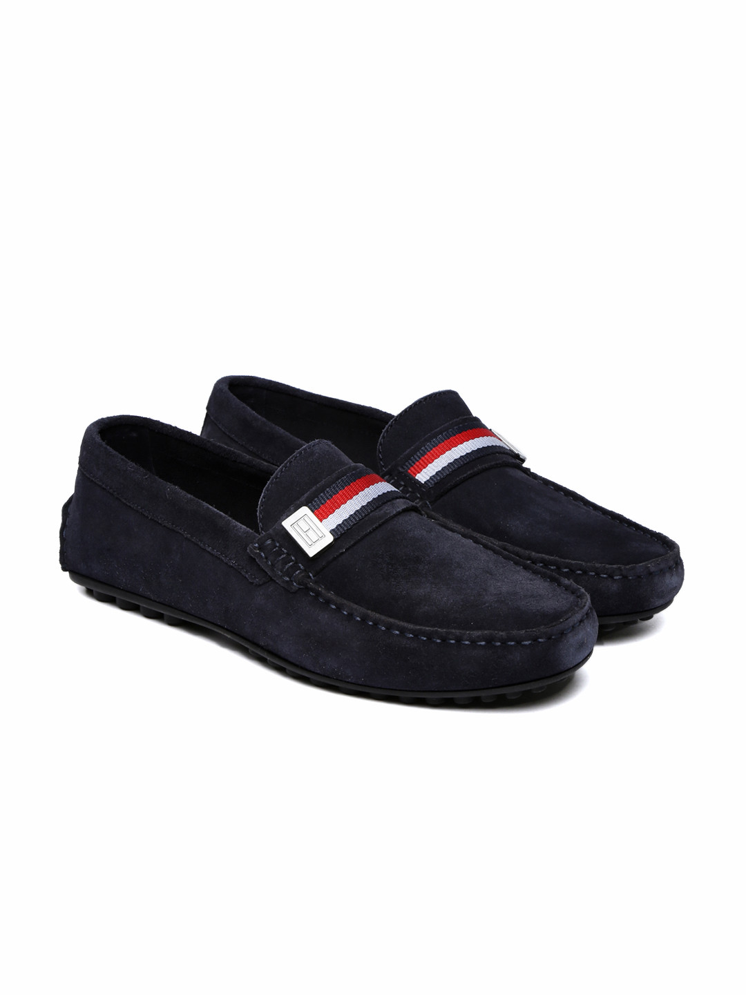 Buy Tommy Hilfiger Men Navy Blue Loafers Casual Shoes for Men 2477436