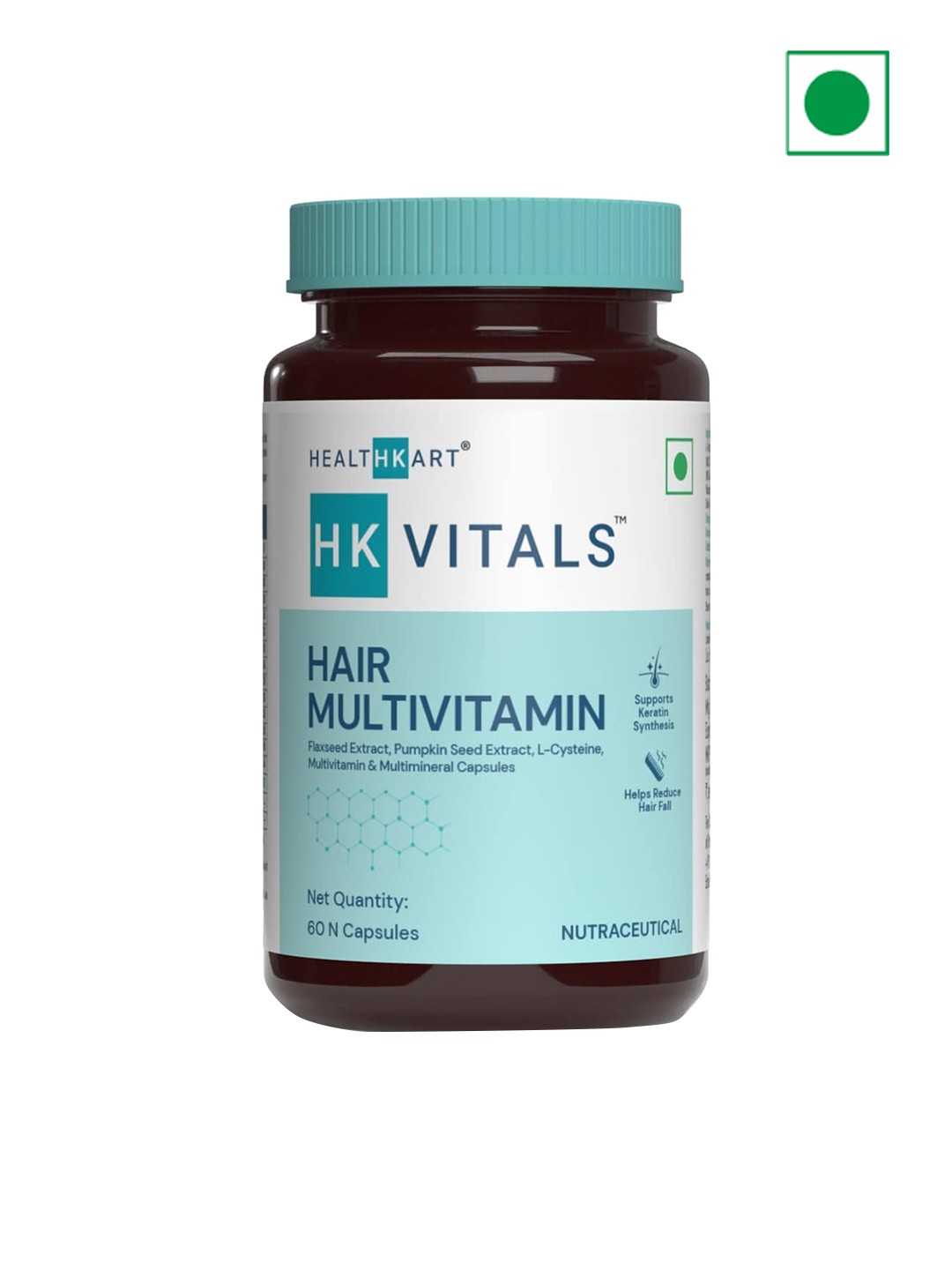 Buy HK VITALS Hair Multivitamin With DHT Blockers Omega & Biotin 60 ...