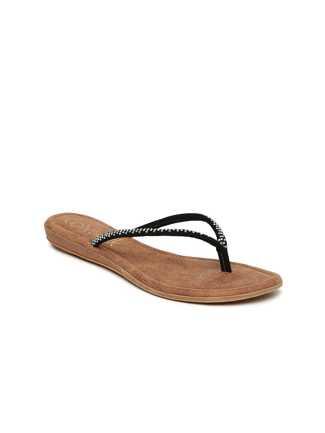open toe flats myntra