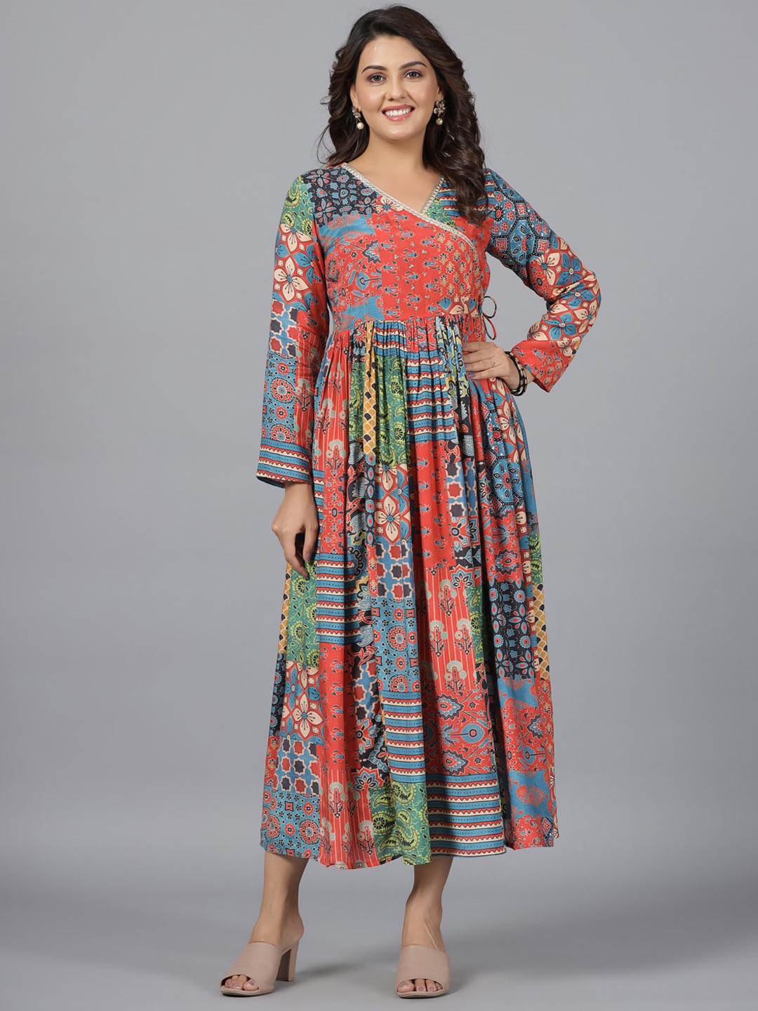 Grey Ethnic Dress