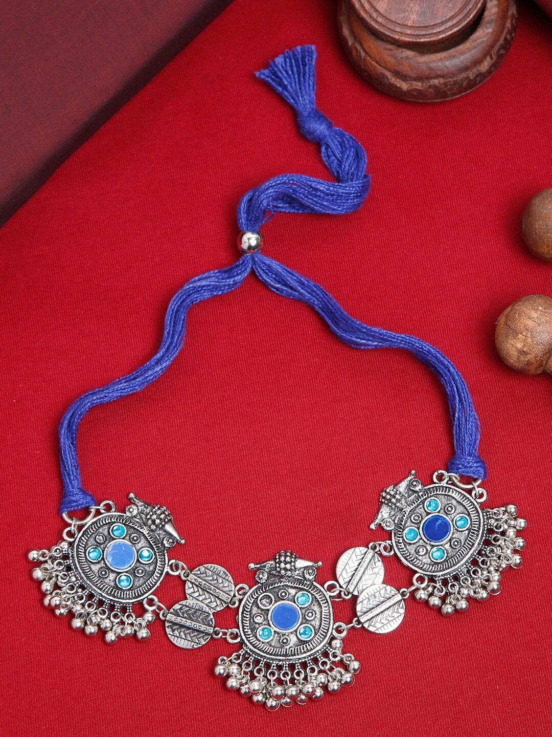 Buy SAKA DESIGNS Oxidised Chokers Necklace - Necklace And Chains for Women 24827876 | Myntra