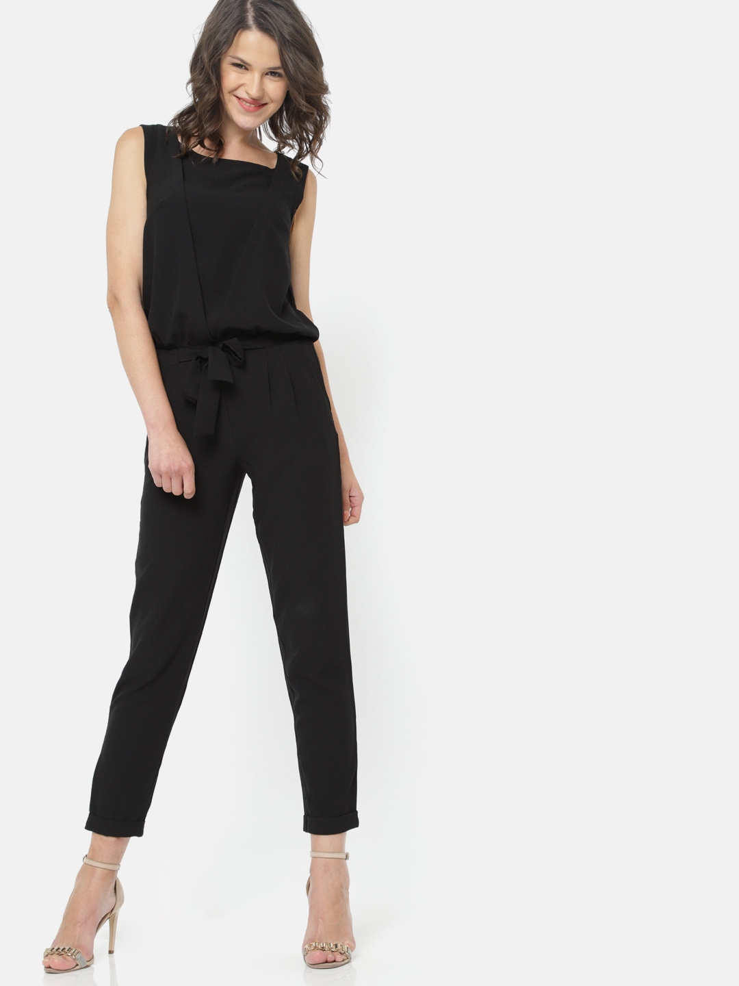 Buy Promod Black Solid Basic Jumpsuit - Jumpsuit for Women 2483260 | Myntra