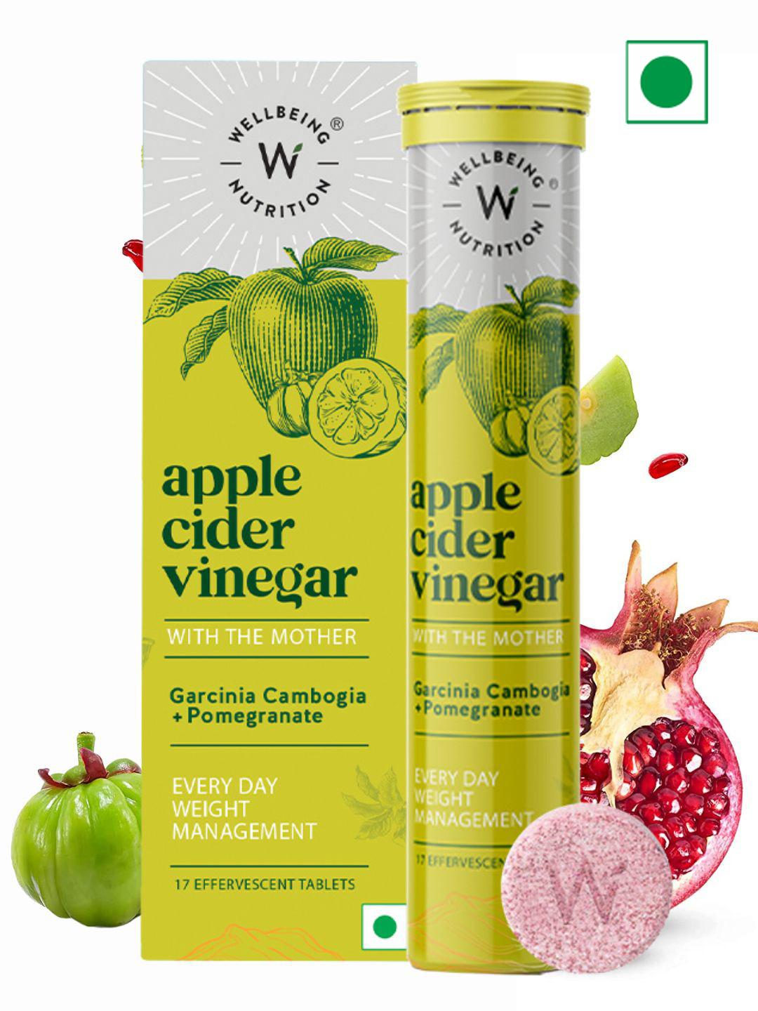 Buy Wellbeing Nutrition Apple Cider Vinegar With The Mother Tablets 17