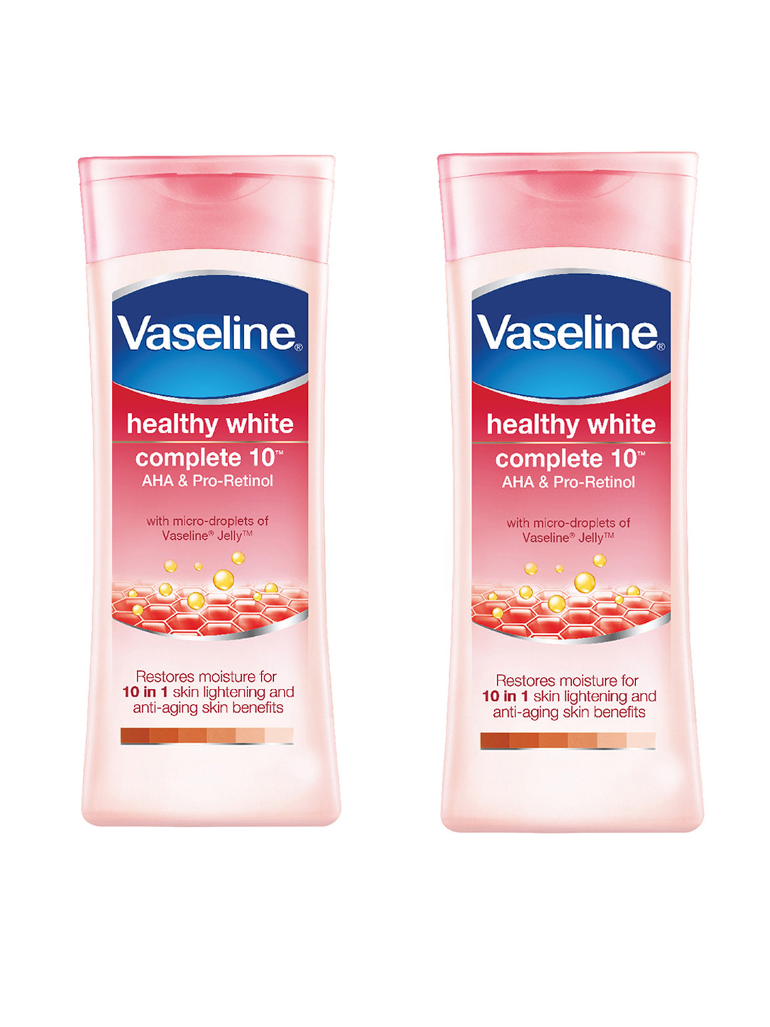 Buy Vaseline Unisex Set Of 2 Healthy White Complete 10 AHA & Pro