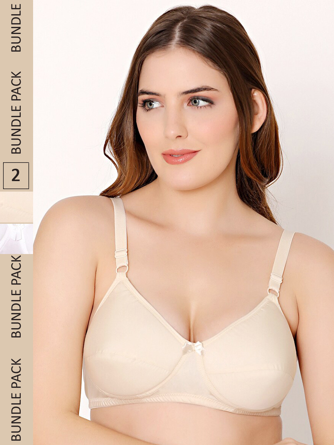 Buy Bodycare Pack Of 2 Full Coverage Heavily Padded Cotton Bra With All