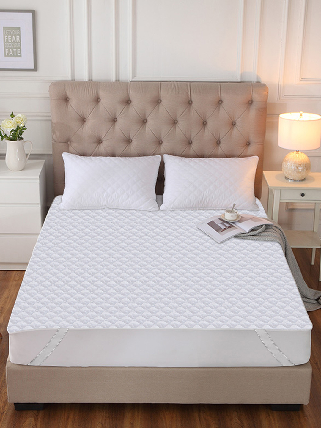 Buy Storyhome White Single Bed Waterproof Mattress Protector