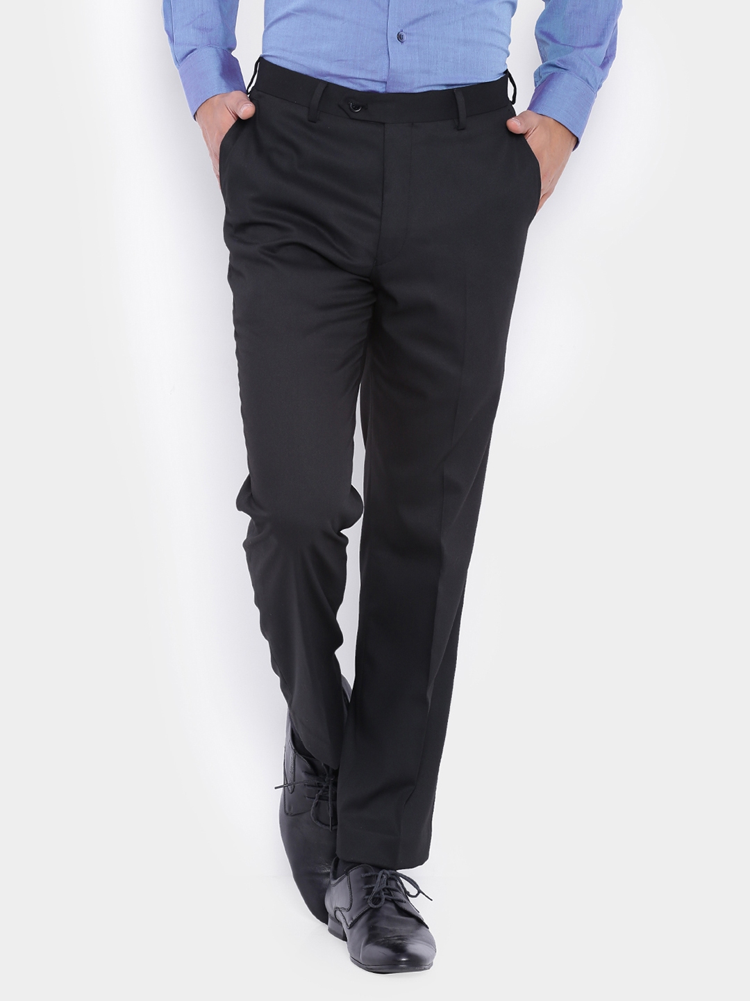 mens black evening trousers