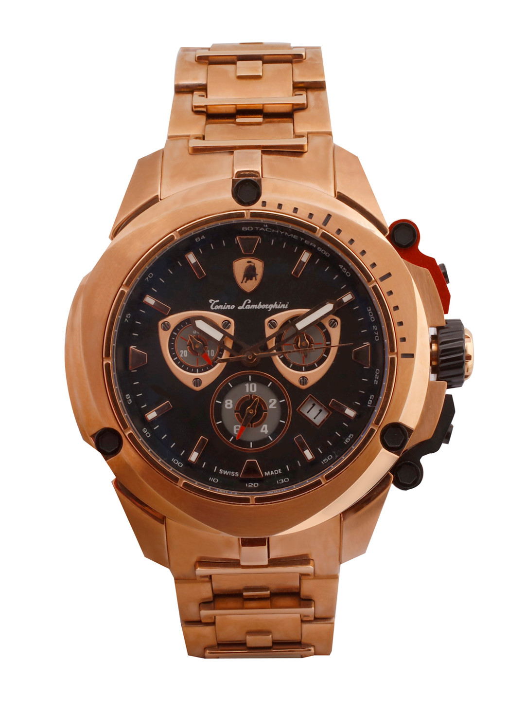 Buy Tonino Lamborghini Men Black Analogue Watch TL SHIELD ...