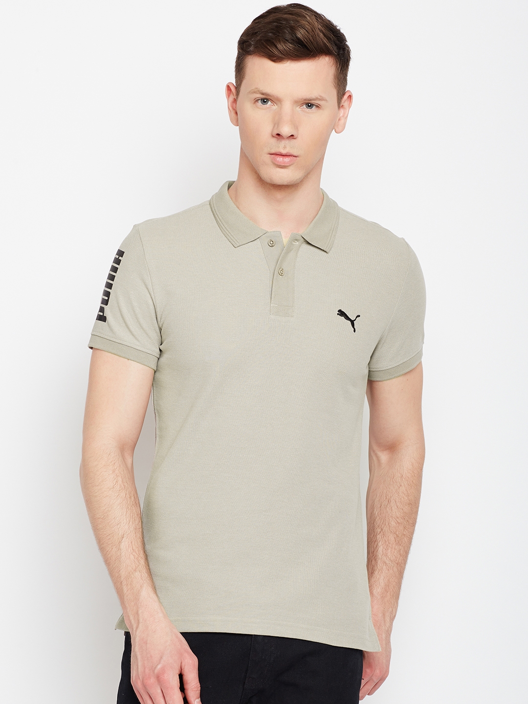 puma olive green tshirt