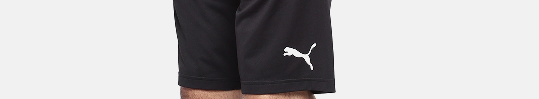 Buy Puma Men Black Solid Regular Fit Sports Shorts - Shorts for Men ...