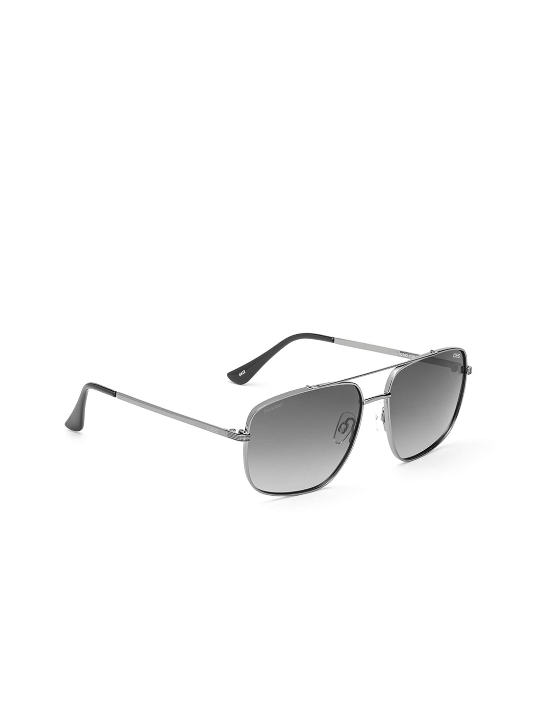 Buy IDEE Men Grey Lens & Gunmetal Toned Square Sunglasses With UV