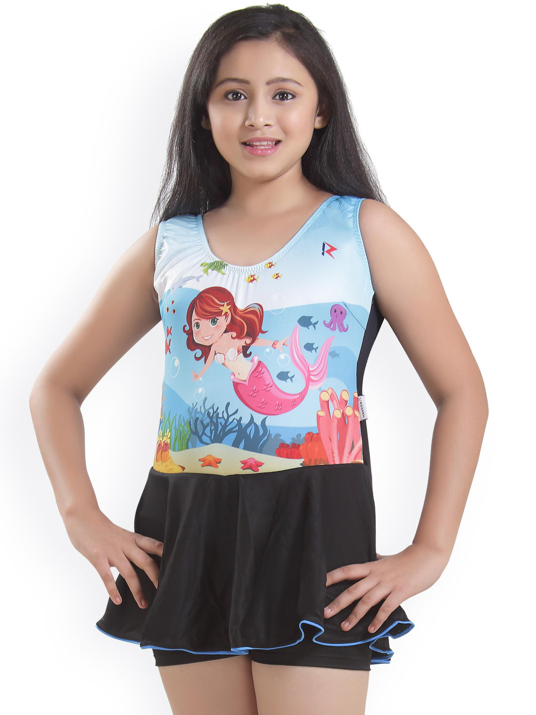 Buy ROVARS Girls Graphic Printed Swimming Dress Swimwear for Girls