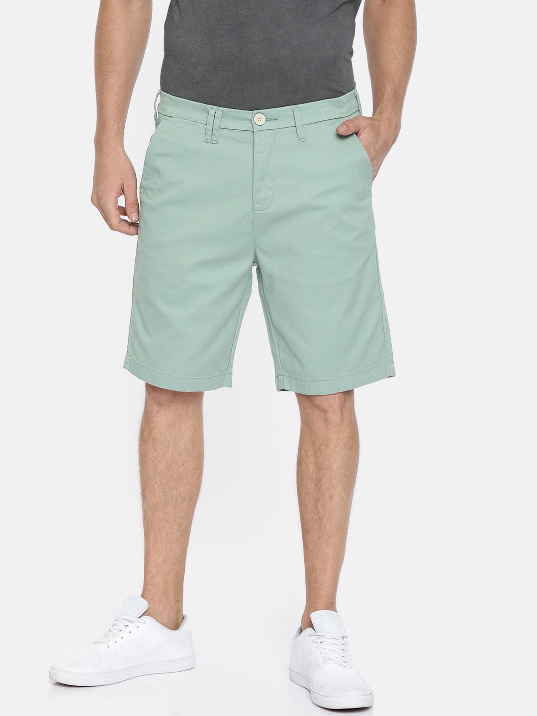 green chino shorts mens