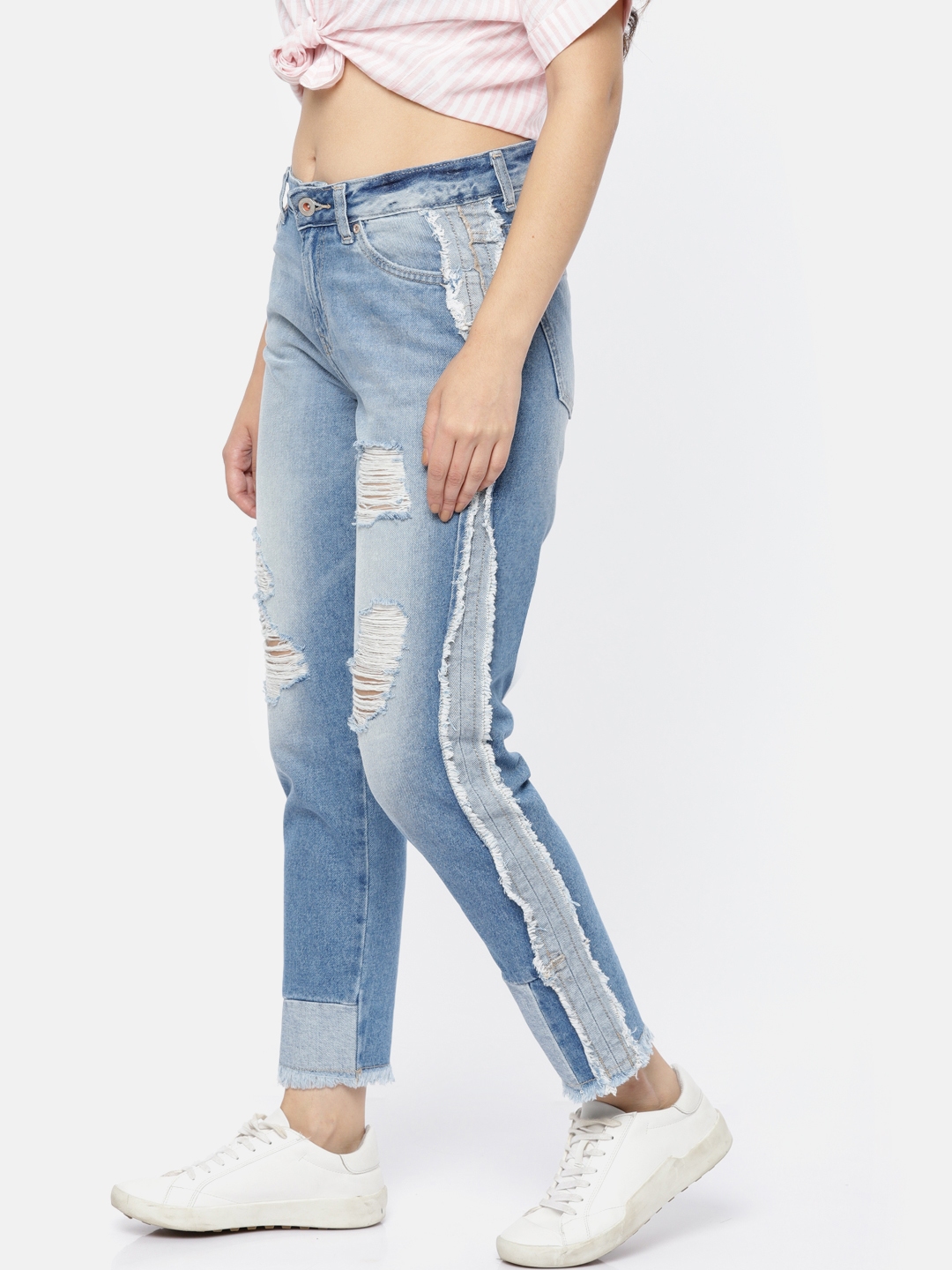 highly distressed jeans womens