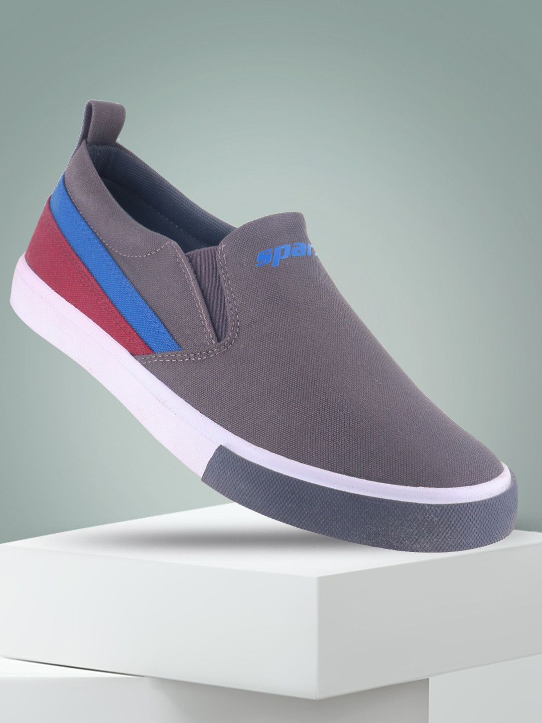 Buy Sparx Men Canvas Comfort Insole Contrast Sole Slip On Sneakers ...