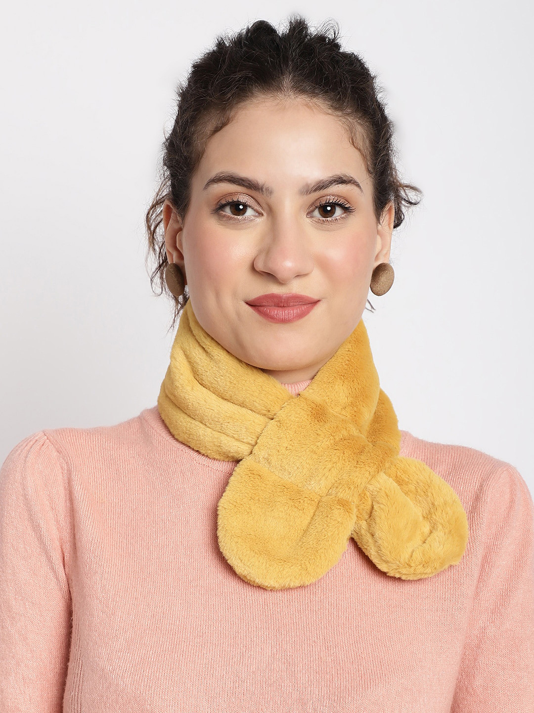 Buy ELLIS Faux Fur Acrylic Wrap Collar Mufflers Mufflers for Women