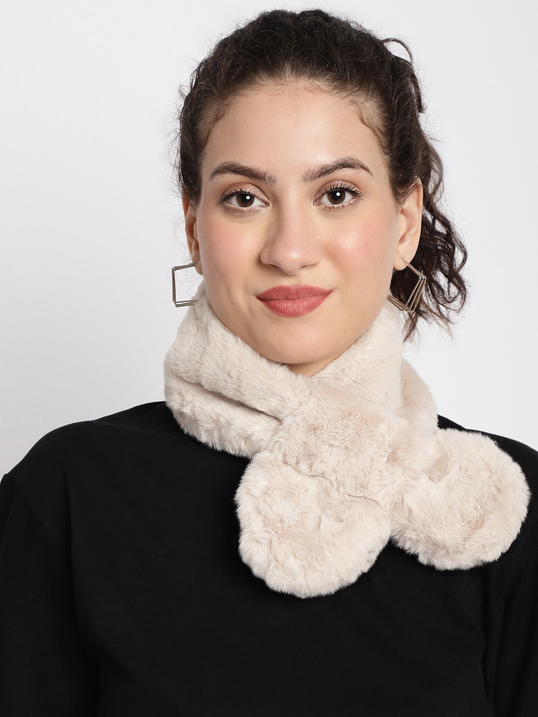 Buy ELLIS Faux Fur Acrylic Wrap Collar Mufflers Mufflers for Women