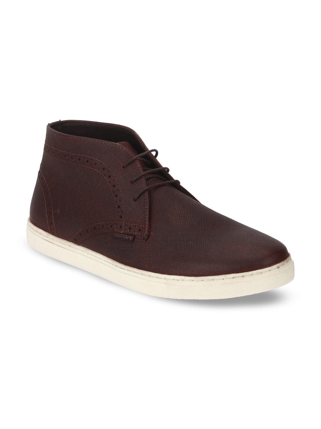 red tape mid top flat boots