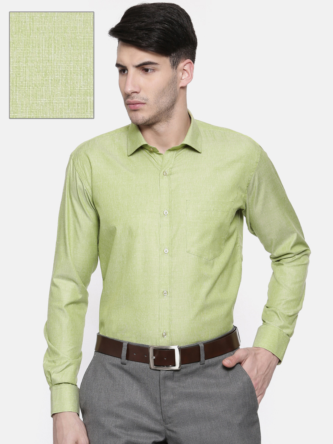 Buy RG DESIGNERS Men Green Slim Fit Solid Formal Shirt Shirts for Men 2494922 Myntra