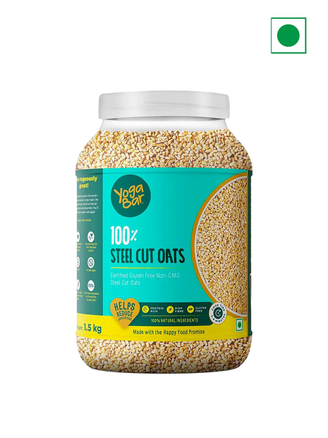 Buy Yogabar Steel Cut Oats 1.5 Kg Cereal And Muesli for Unisex