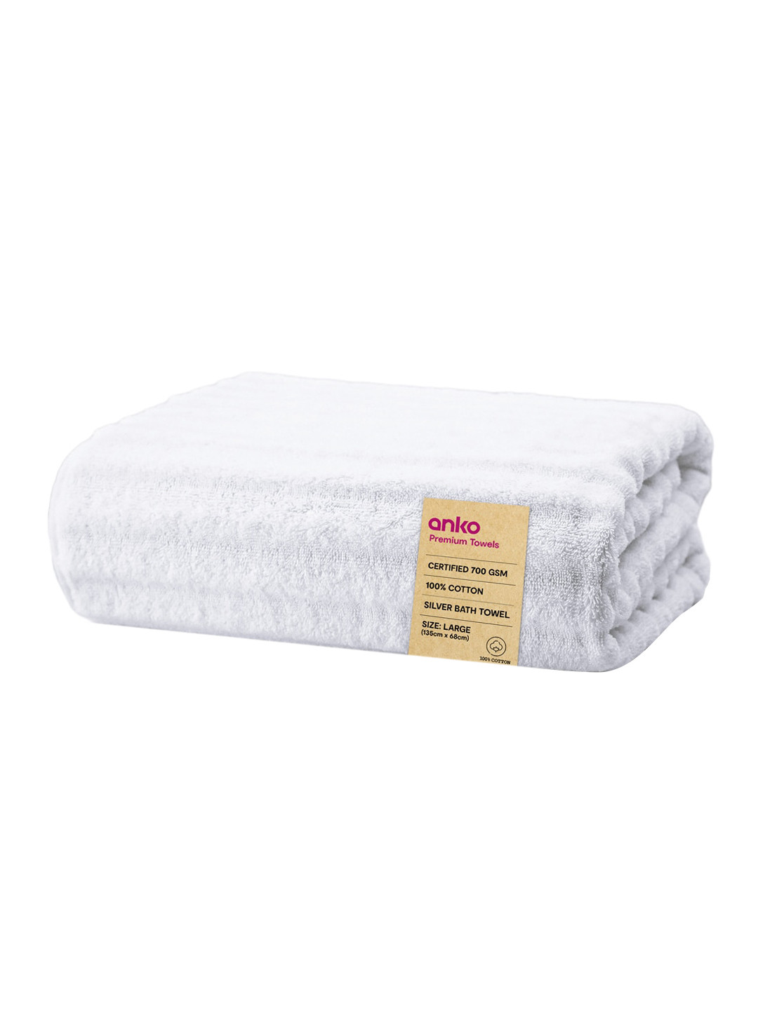 Buy Anko White High Absorbency 700 GSM Pure Cotton Bath Towel Bath