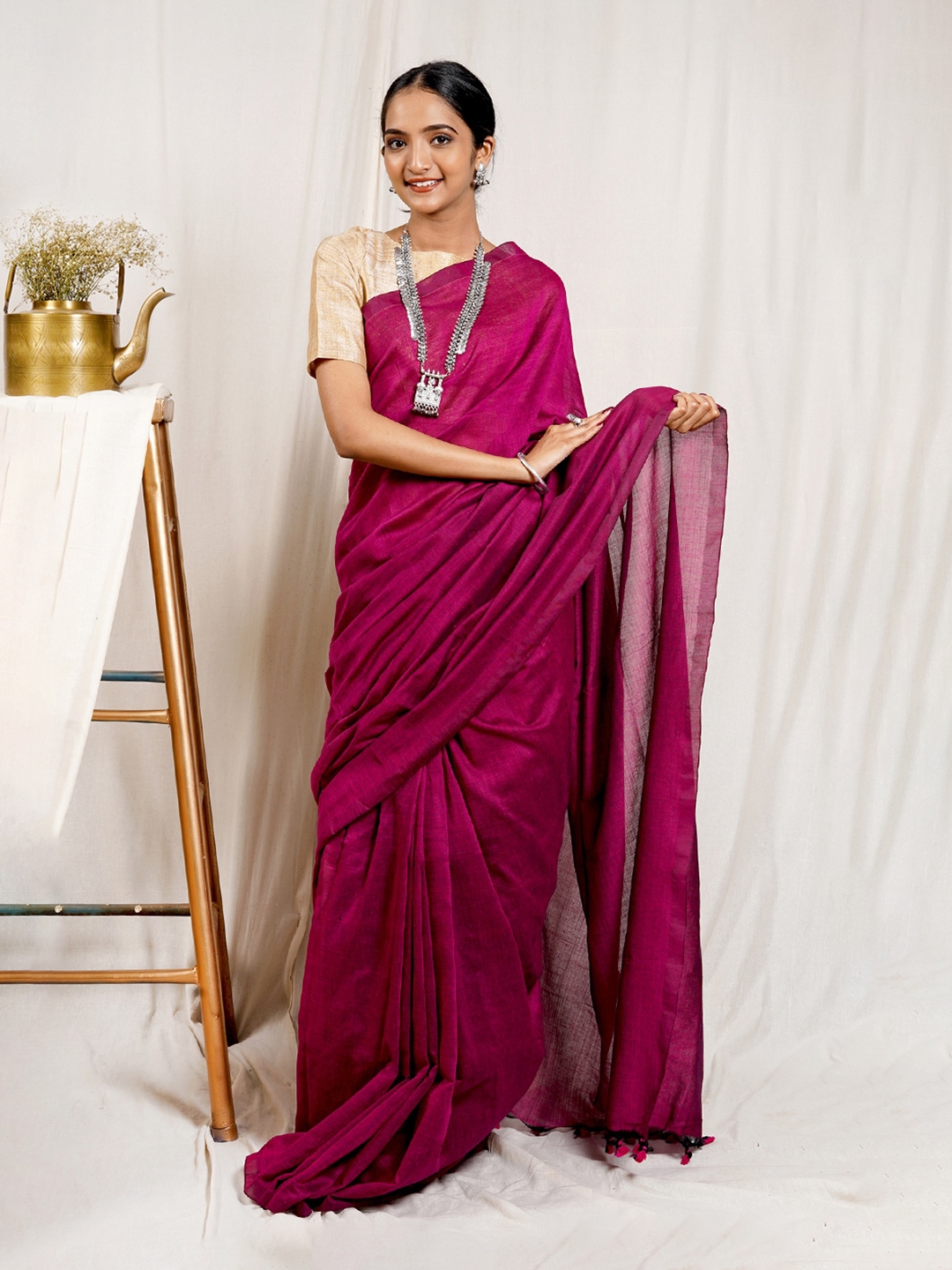 Buy TEEJH Pure Cotton Saree Sarees for Women 24955798 Myntra