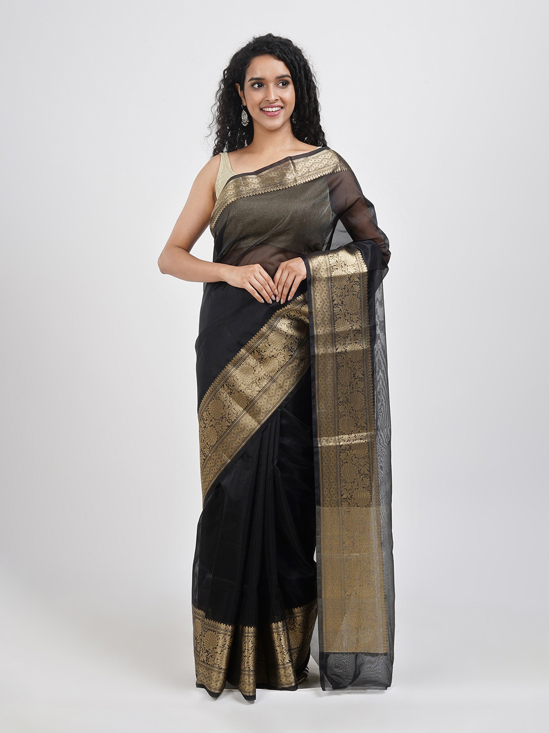 Buy TEEJH Zari Organza Saree Sarees for Women 24955816 Myntra