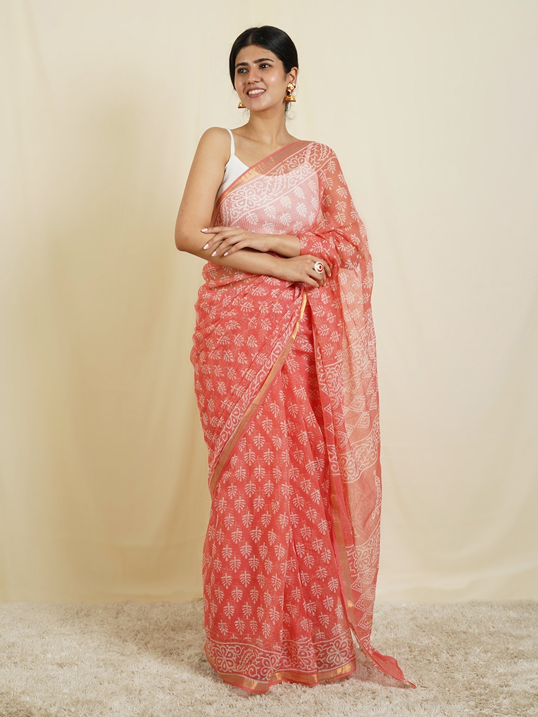 Buy TEEJH Ethnic Motifs Printed Kota Saree Sarees for Women 24956122