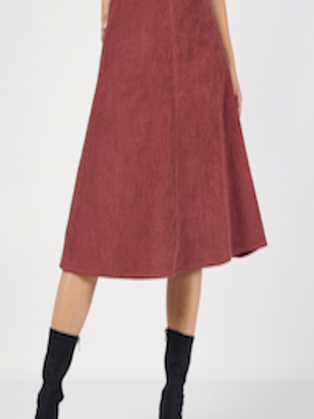 Buy SASSAFRAS Corduroy A Line Pure Cotton Midi Skirt - Skirts for Women ...
