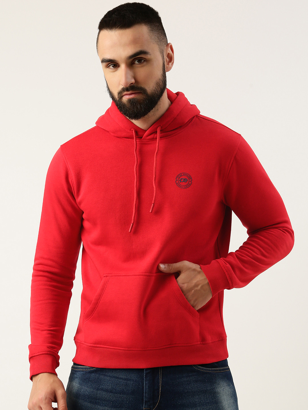 Buy Peter England Long Sleeves Hooded Sweatshirt - Sweatshirts for Men ...